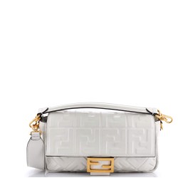 Baguette NM Bag Zucca Embossed Leather Medium