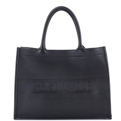 Book Tote Embossed Leather Medium