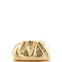 The Pouch Crinkled Metallic Leather Mini