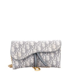 Saddle Chain Wallet Oblique Canvas