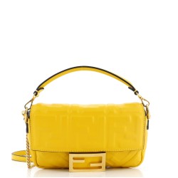 Baguette NM Bag Zucca Embossed Leather Mini