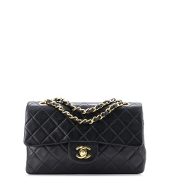 Vintage Classic Double Flap Bag Quilted Lambskin Small