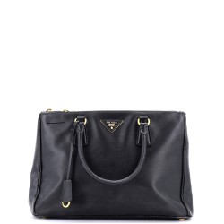 Double Zip Lux Tote Saffiano Leather Medium