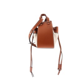 Hammock Bag Leather and Canvas Mini