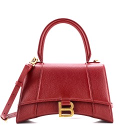 Hourglass Top Handle Bag Leather Small