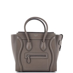 Luggage Bag Grainy Leather Micro