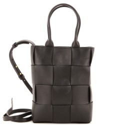 Cassette Convertible Tote Maxi Intrecciato Leather Mini