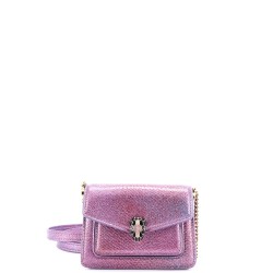 Serpenti Forever Shoulder Bag Metallic Karung Micro