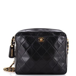 Vintage CC Pocket Camera Shoulder Bag Quilted Lambskin Medium