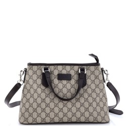 Convertible Zip Tote GG Coated Canvas Small
