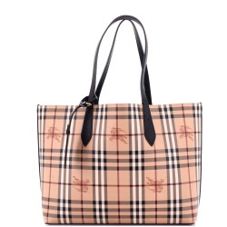 Reversible Tote Haymarket Coated Canvas and Leather Medium