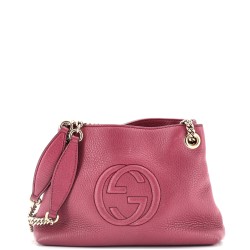 Soho Chain Strap Shoulder Bag Leather Mini