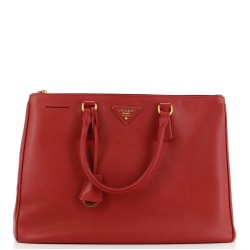 Double Zip Lux Tote Saffiano Leather Large