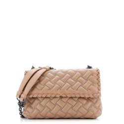 Olimpia Crossbody Intrecciato Microstuds Lambskin Small
