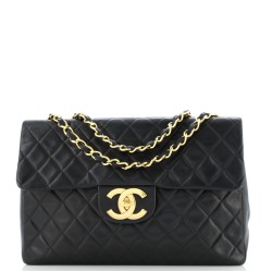 Vintage Classic Single Flap Bag Quilted Lambskin Maxi