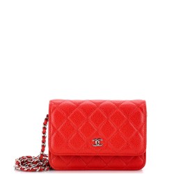 Wallet on Chain Quilted Caviar Mini