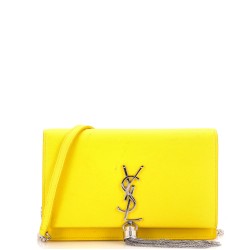 Classic Monogram Tassel Chain Wallet Leather