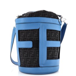 Step Out Bucket Bag Leather and Zucca Canvas Large