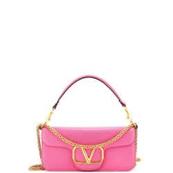 VLogo Loco Flap Shoulder Bag Leather Medium