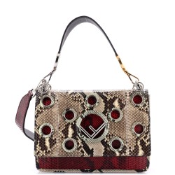Kan I F Shoulder Bag Embellished Python Medium