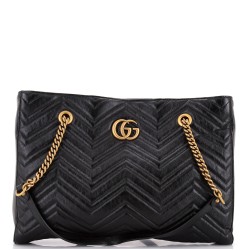 GG Marmont Zip Tote Matelasse Leather Medium