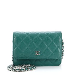Wallet on Chain Quilted Caviar Mini