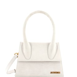Le Grand Chiquito Bag Crocodile Embossed Suede Large