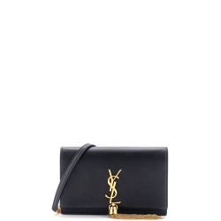Classic Monogram Tassel Crossbody Bag Leather Small