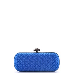 Box Knot Clutch Intrecciato Silk Faille Long