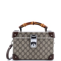 Bamboo Globe-Trotter Vanity Case GG Coated Canvas