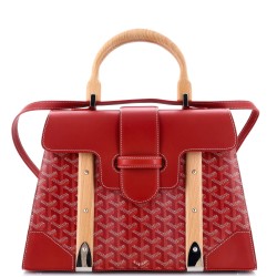 Saigon Top Handle Bag Coated Canvas with Leather MM