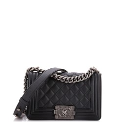 Boy Flap Bag Quilted Lambskin Small