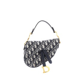 Saddle Handbag Oblique Canvas Mini