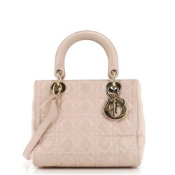 Lady Dior Bag Cannage Quilt Lambskin Medium
