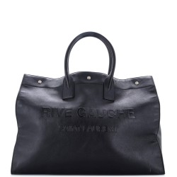 Rive Gauche Shopper Tote Embossed Leather Large