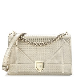 Diorama Flap Bag Cannage Embossed Calfskin Medium