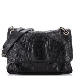 Niki Chain Flap Bag Matelasse Chevron Leather Medium
