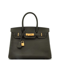 Birkin Handbag Vert Maquis Epsom with Gold Hardware 30