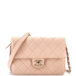 Like a Wallet Flap Bag Quilted Caviar Small