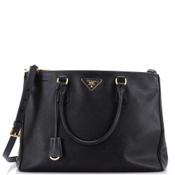 Galleria Double Zip Tote Saffiano Leather Medium