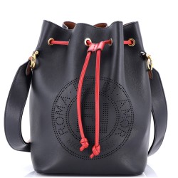 Mon Tresor Bucket Bag Perforated Leather Small