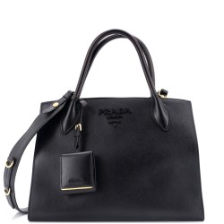 Monochrome Tote Saffiano with City Calf Medium