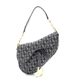 Vintage Saddle Bag Diorissimo Canvas Medium