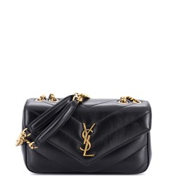 Loulou NM Shoulder Bag Matelasse Chevron Leather Small