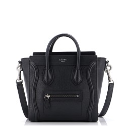 Luggage Bag Grainy Leather Nano