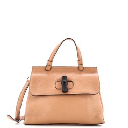 Bamboo Daily Top Handle Bag Leather Small