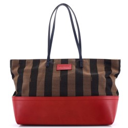 Pequin Roll Tote Canvas and Leather