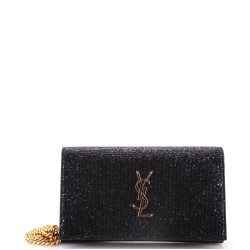 Classic Monogram Wallet on Chain Glitter