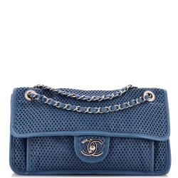 Up In The Air Flap Bag Perforated Leather Medium