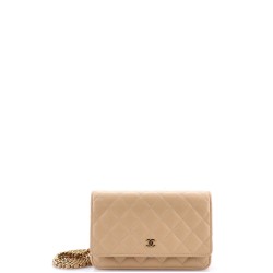 Wallet on Chain Quilted Caviar